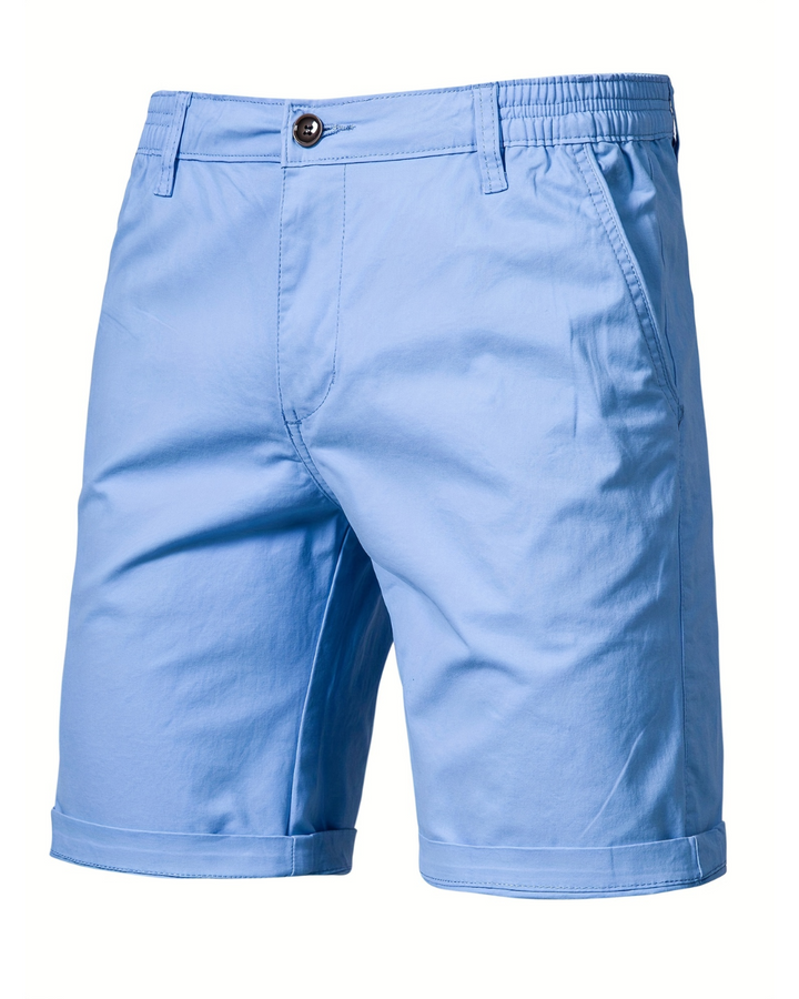 Easy-Waist Chino Turn-Up Shorts