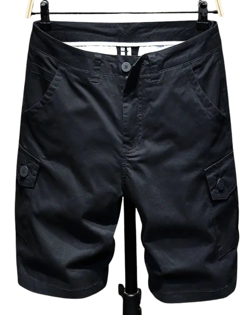 Tailored Denim Cargo Shorts