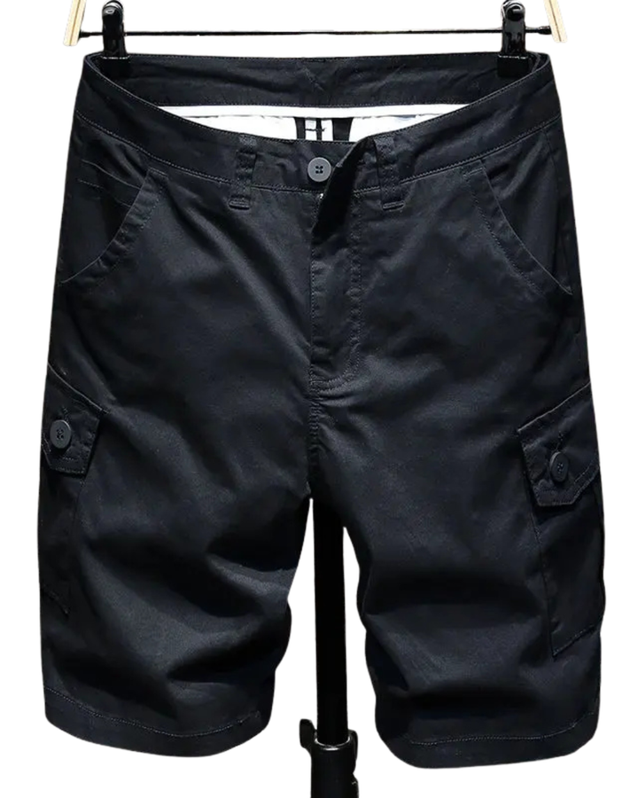 Tailored Denim Cargo Shorts
