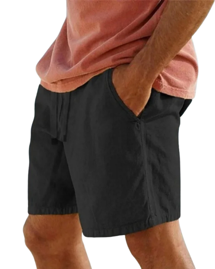 Lightweight Cotton Drawstring Shorts
