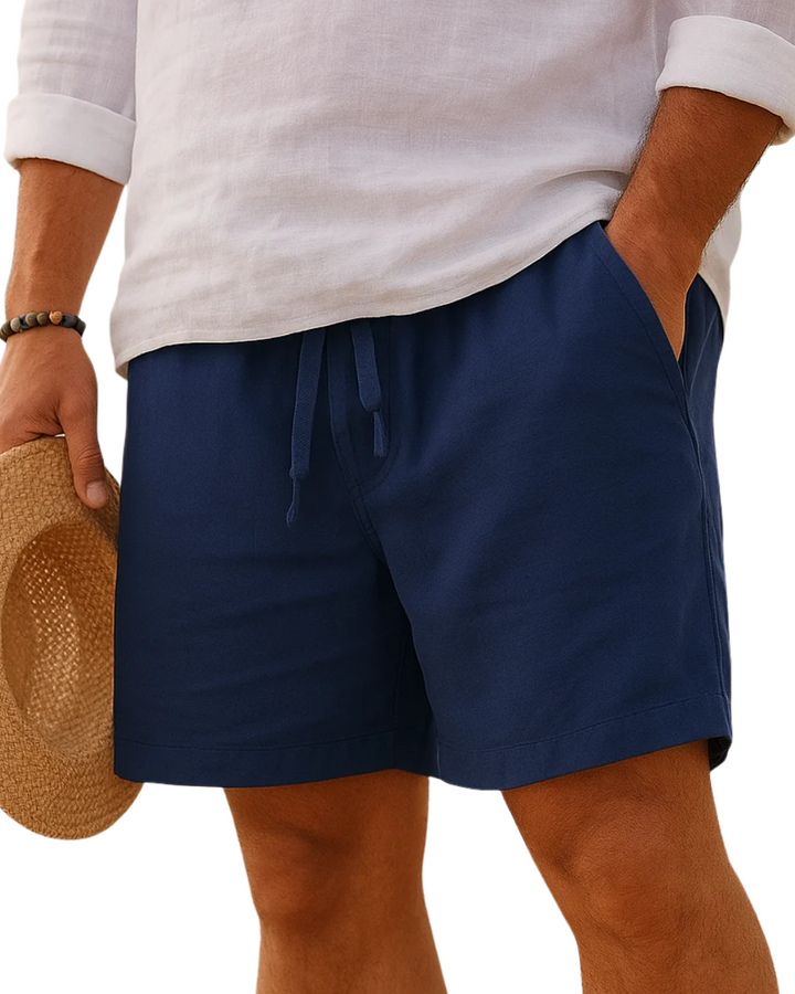 Classic Flat-Front Drawstring Shorts