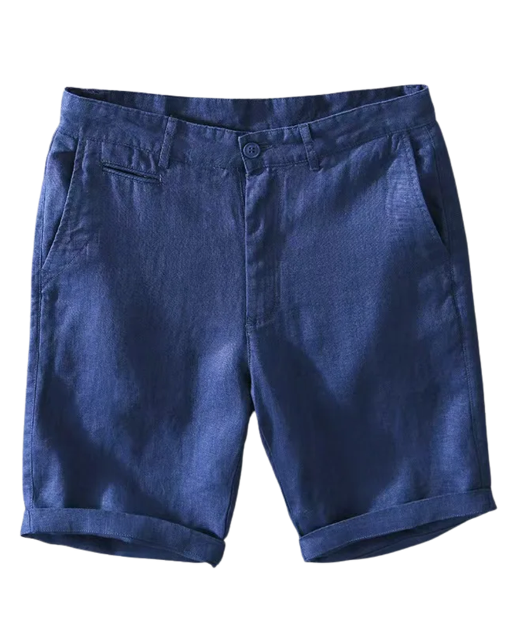 Classic Linen Turn-Up Shorts