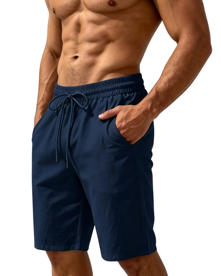 Classic Linen Drawstring Shorts