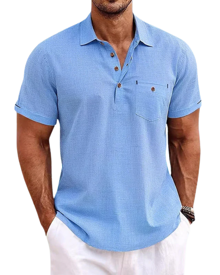 Linen Polo Shirt