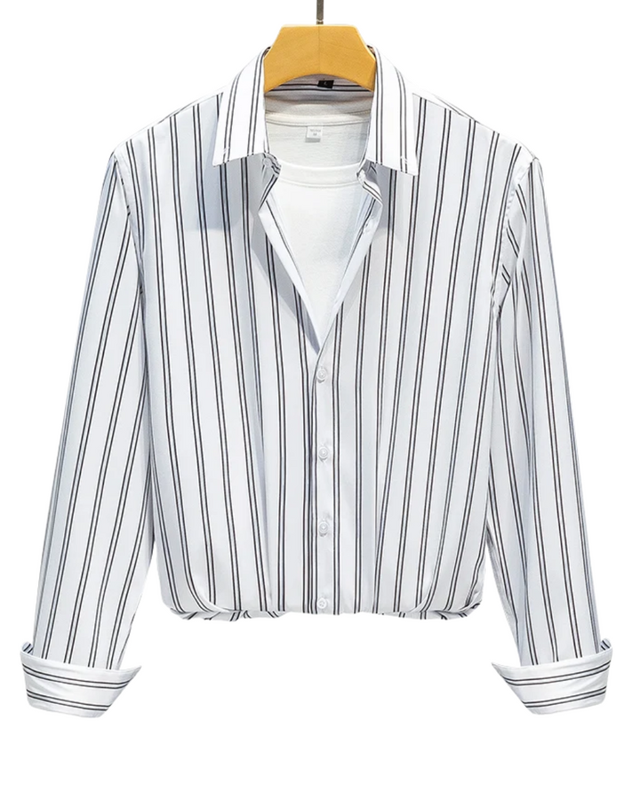 Elegant Striped Men's Shirt