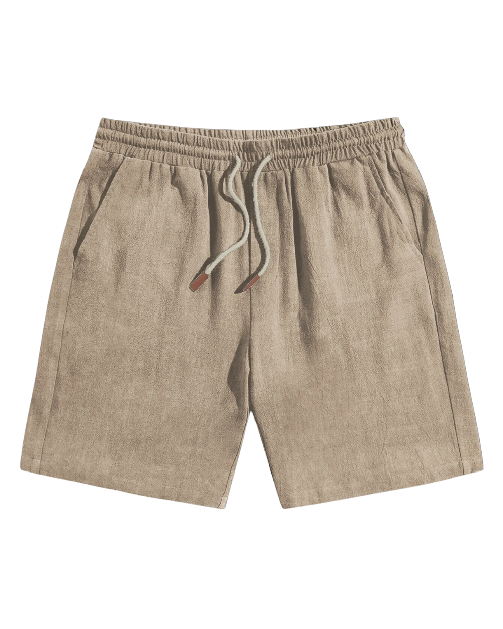 Relaxed Linen Drawstring Shorts
