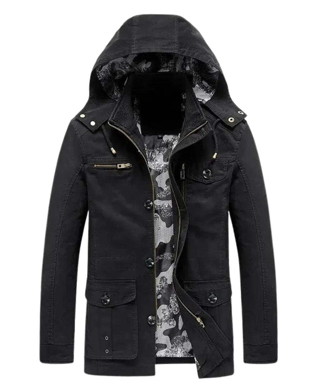 Elegant Multi-Pocket Jacket