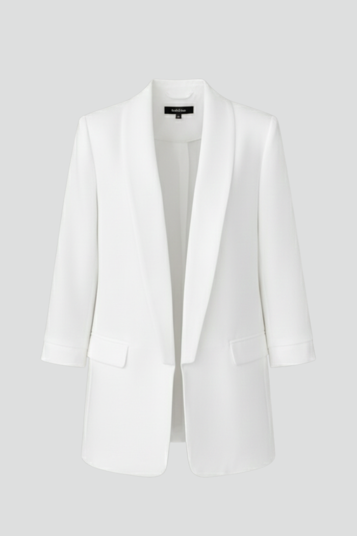 Women’s Blazer with Wrap Collar and Fitted Shape