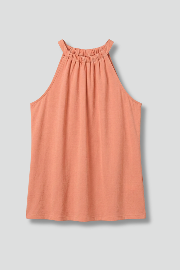 Women’s Halter Top with Gathered Neck and Loose Fit