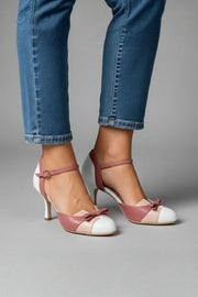 Pink and white