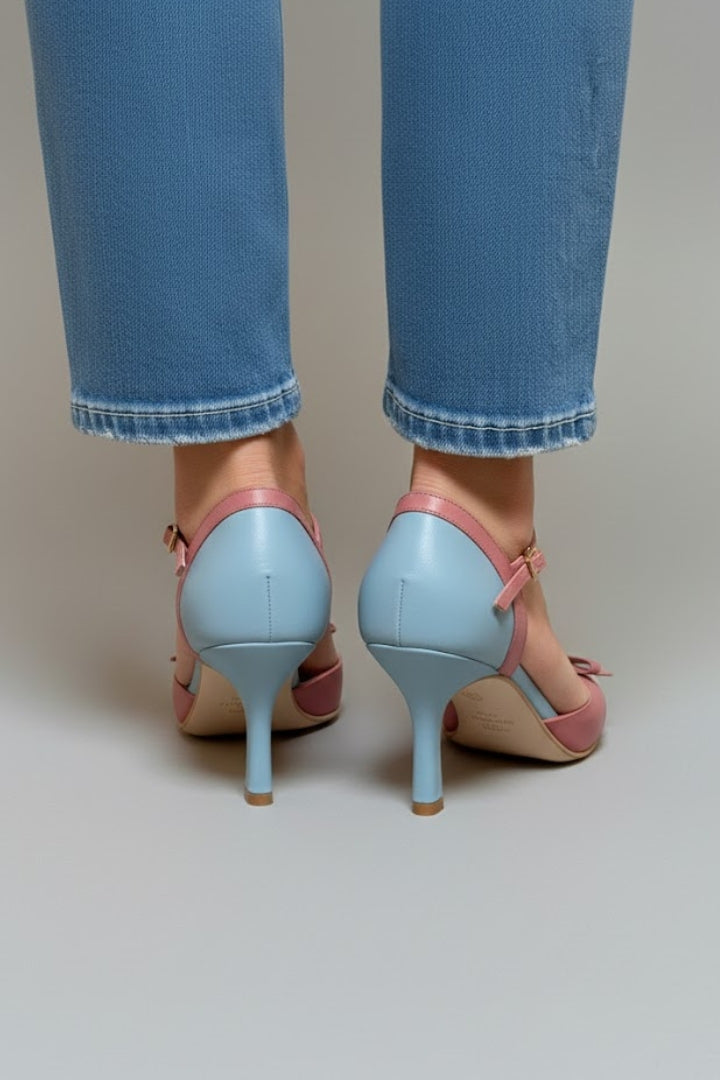 Women’s High Heels with Ankle Strap and Pointed Toe