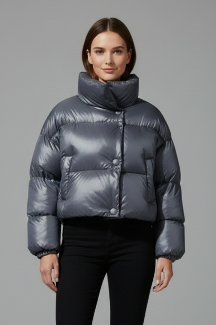 Women’s Jacket with Hood and Zip Closure