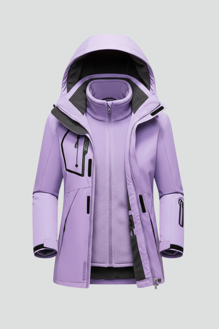 Women’s Jacket with Zipper and Lining