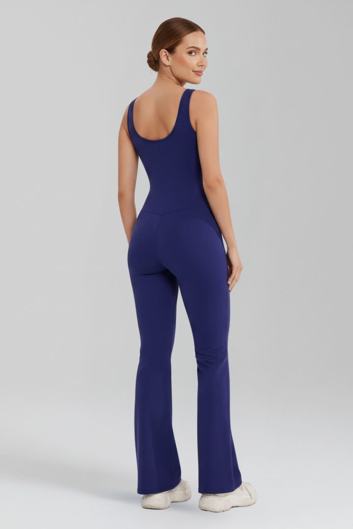 Women’s Jumpsuit with Sleeveless Straps and Wide Legs