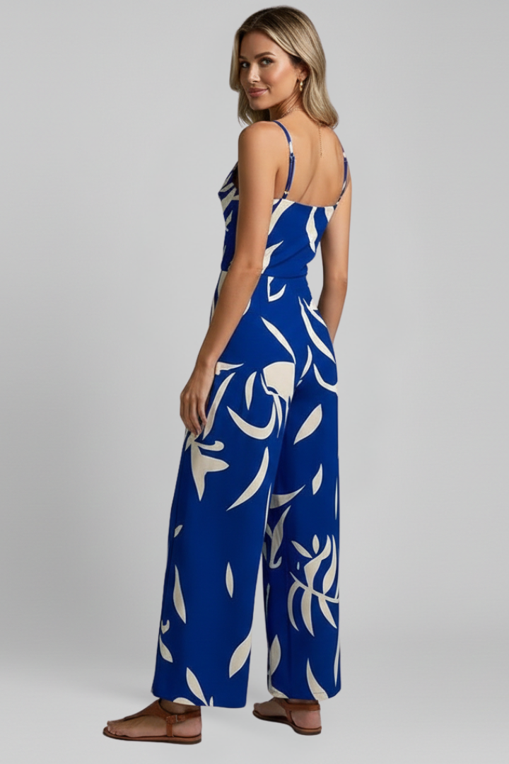 Women’s Jumpsuit with Spaghetti Straps and Wide Legs