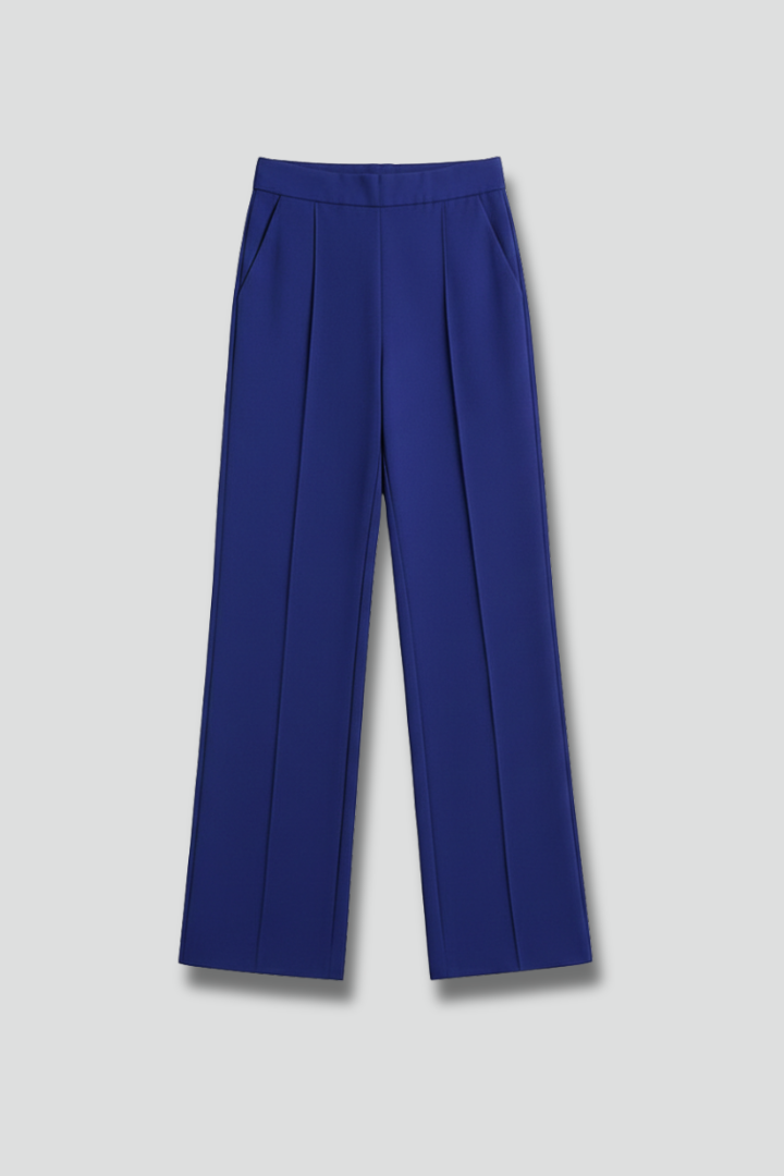 Women’s Palazzo Trousers with High Waist and Pleats