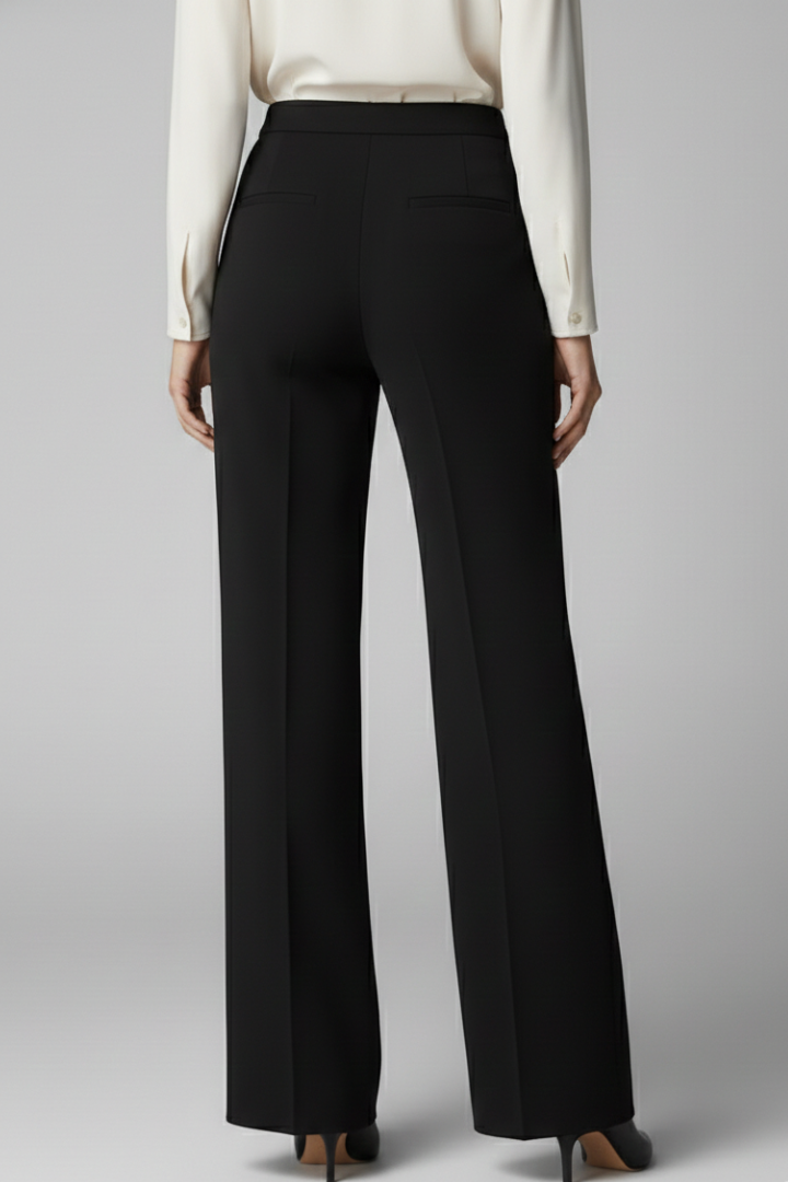 Women’s Palazzo Trousers with High Waist and Wide Legs