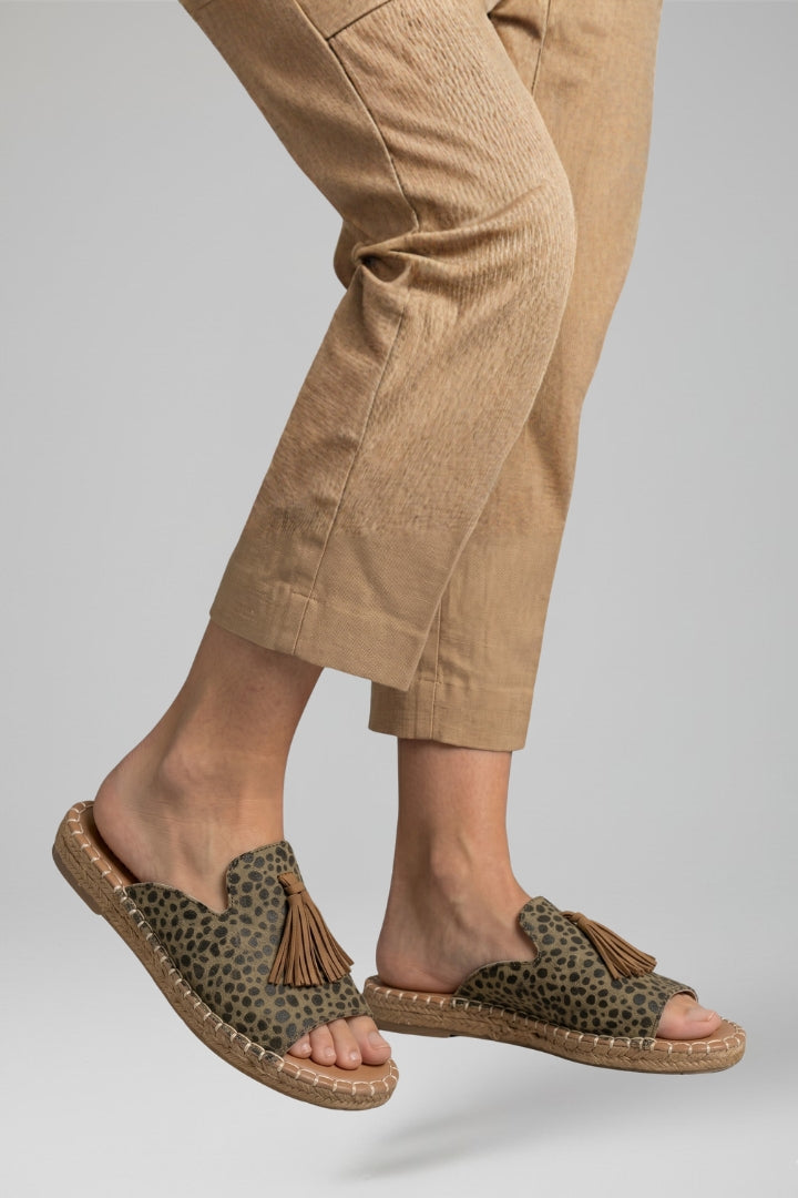 Women's Sandals with Slip On Design and Cushioned Footbed