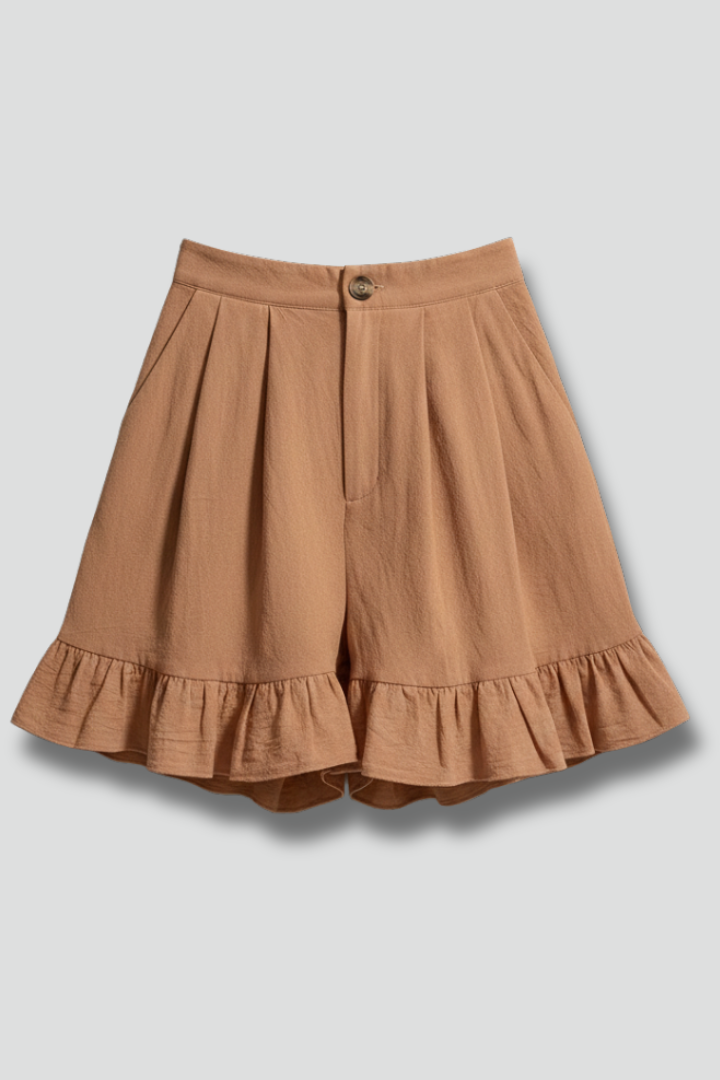 Women’s Shorts with Elastic Waist and Wide Legs