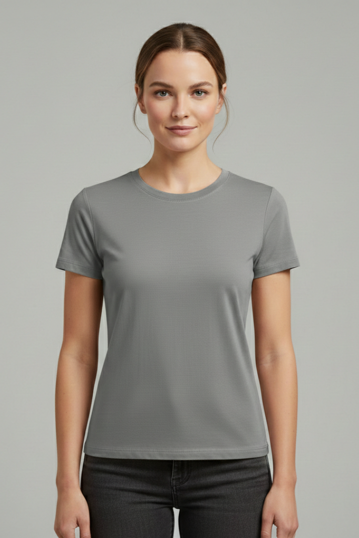 Women’s T-Shirt with Round Neck and Short Sleeves