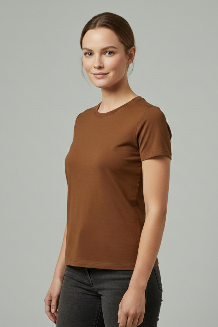Women’s T-Shirt with Round Neck and Short Sleeves