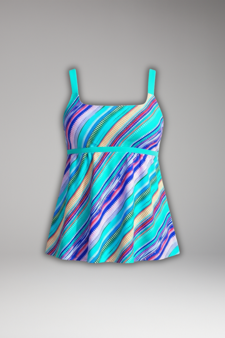 Women’s Tankini Set with Printed Top and Shorts