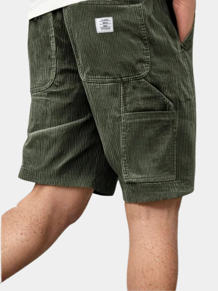 Corduroy Utility Cargo Shorts