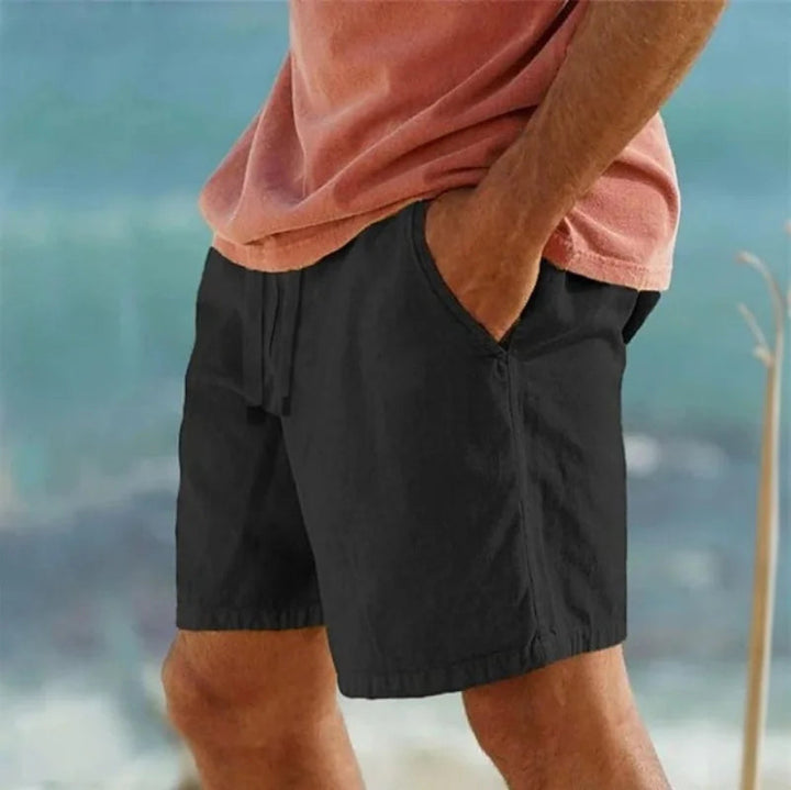 Lightweight Cotton Drawstring Shorts