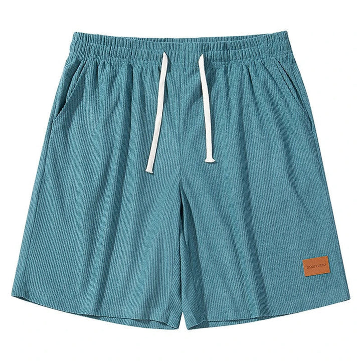 Fine-Rib Drawstring Shorts