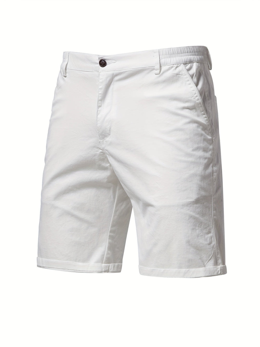 Easy-Waist Chino Turn-Up Shorts