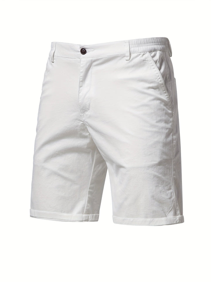 Easy-Waist Chino Turn-Up Shorts