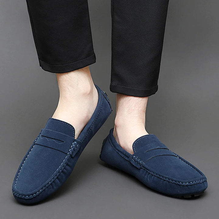 Suede Boat Loafers
