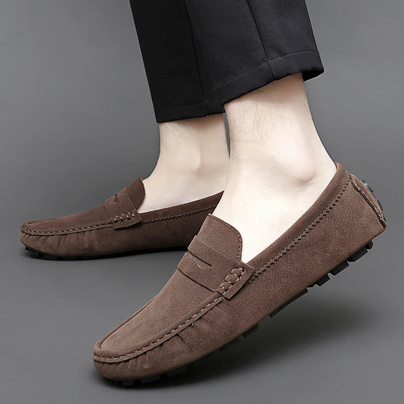 Suede Boat Loafers