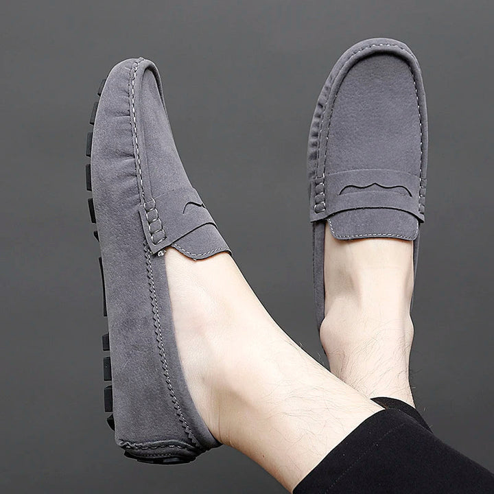 Suede Boat Loafers