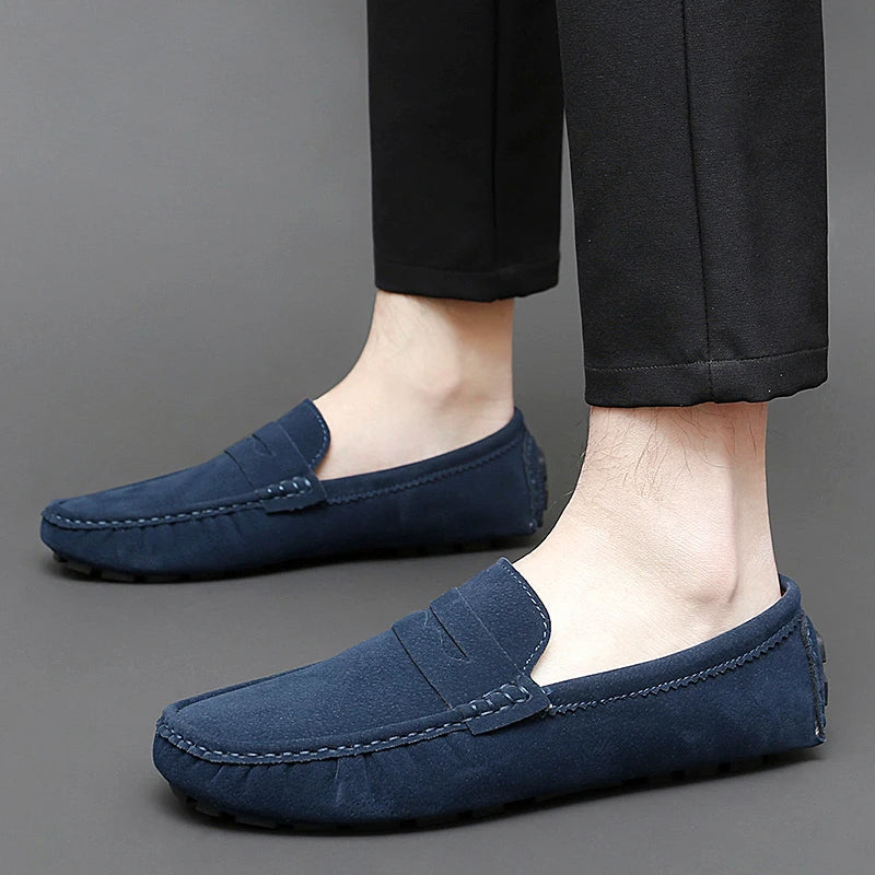 Suede Boat Loafers