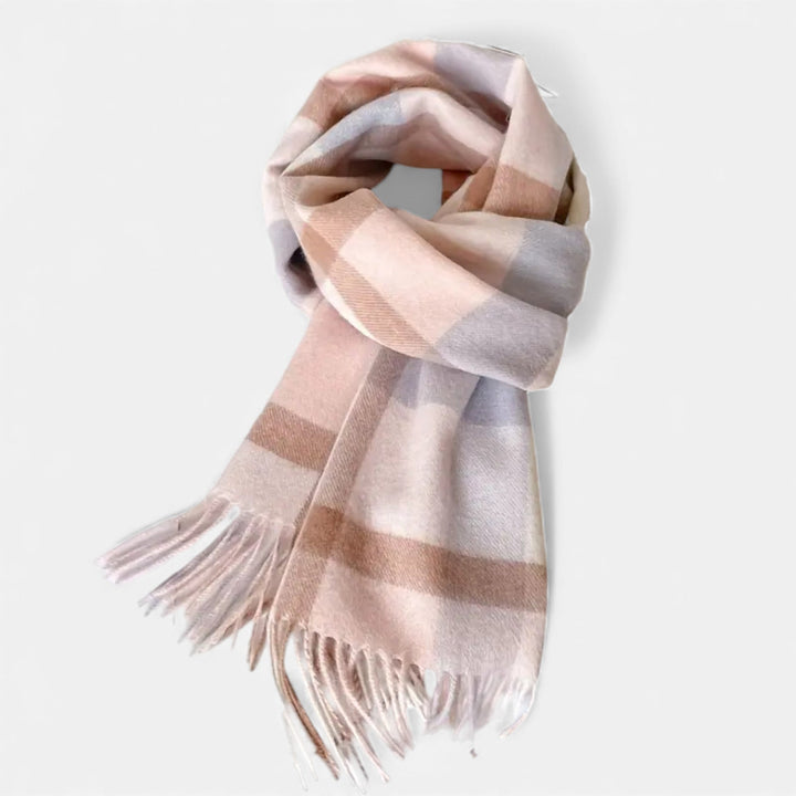Checked Wool Scarf