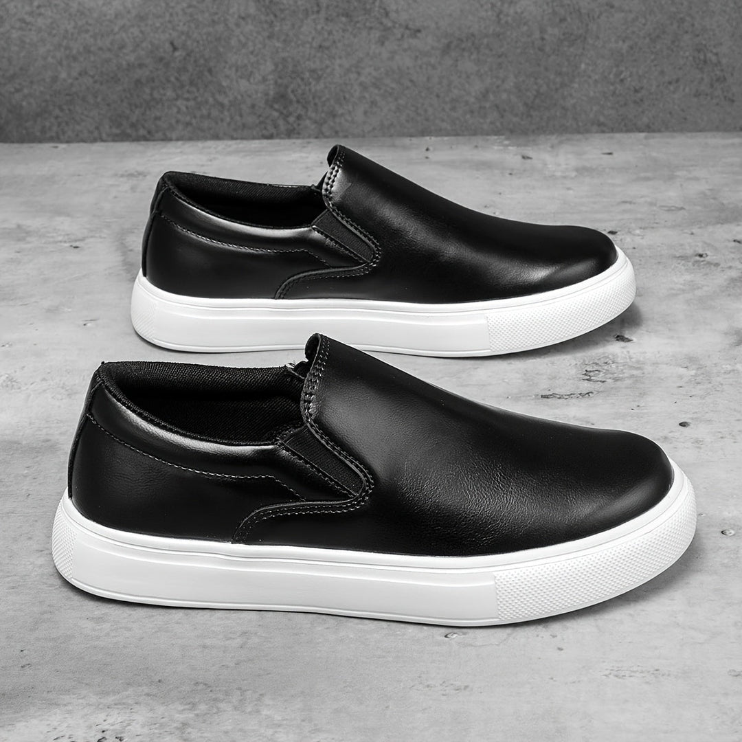 Casual Leather Slip-On Shoes