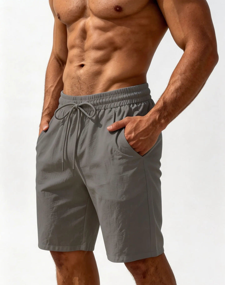 Classic Linen Drawstring Shorts