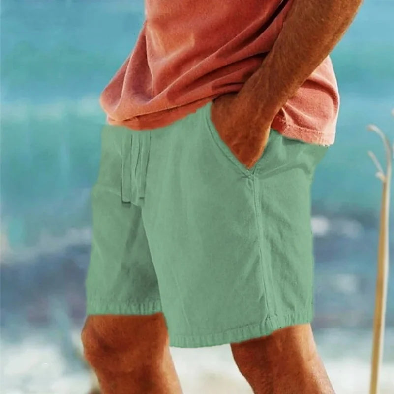 Lightweight Cotton Drawstring Shorts