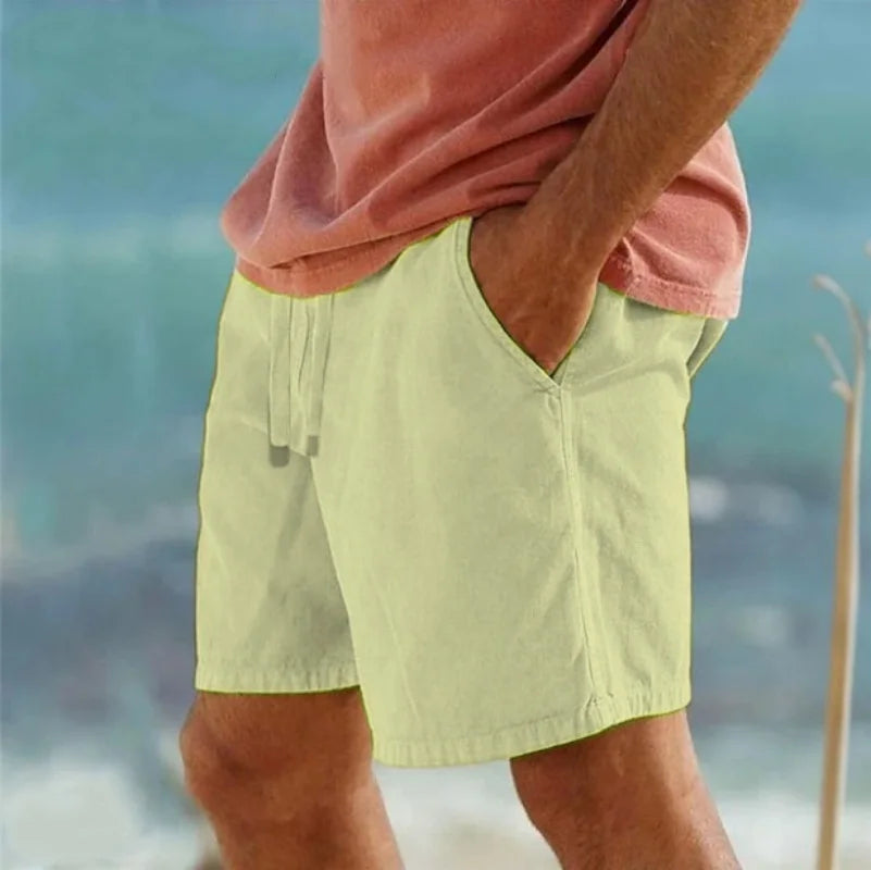 Lightweight Cotton Drawstring Shorts