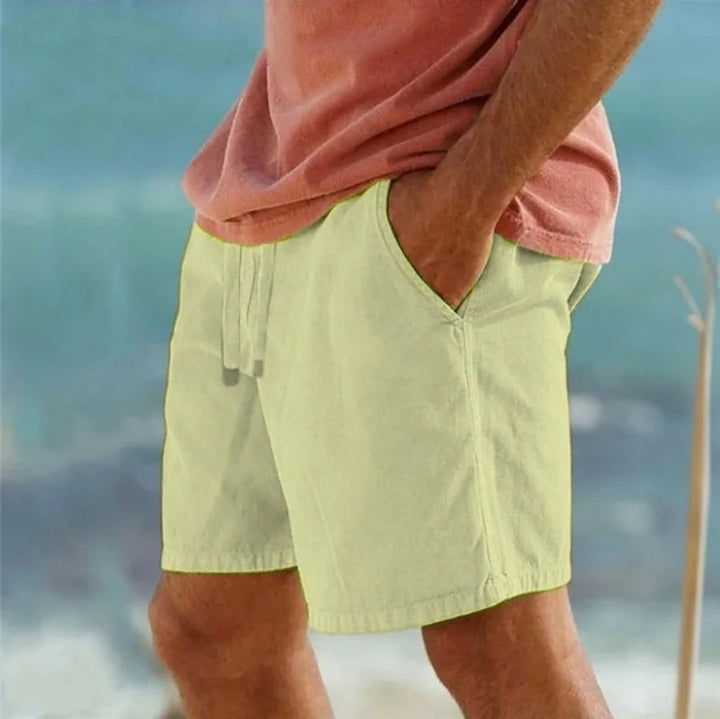 Lightweight Cotton Drawstring Shorts