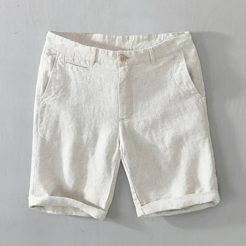 Heavyweight Linen Tailored Shorts