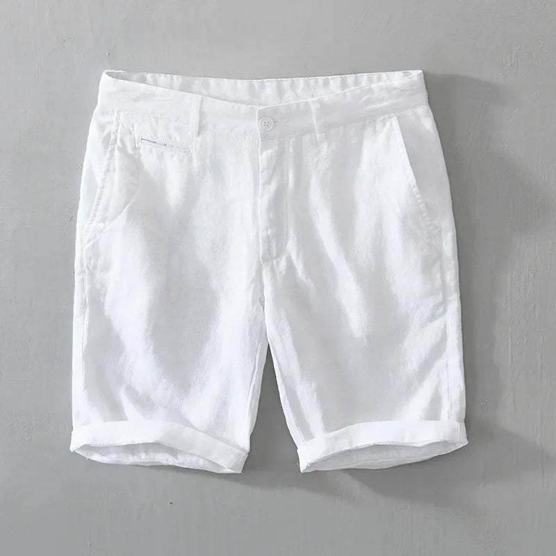 Heavyweight Linen Tailored Shorts