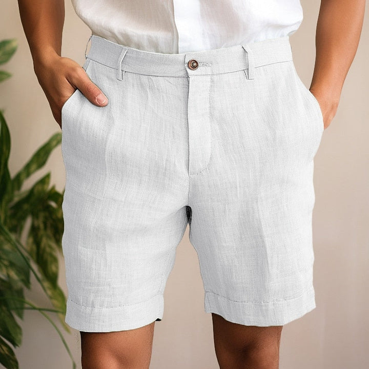 Knee-Length Linen Walk Shorts