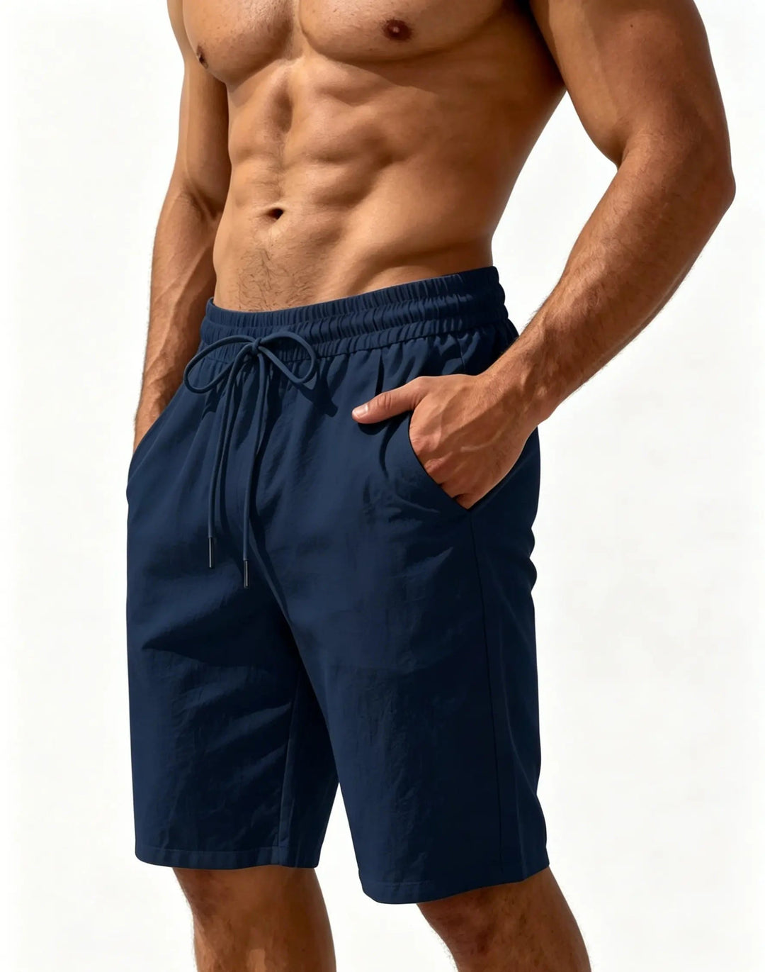 Classic Linen Drawstring Shorts