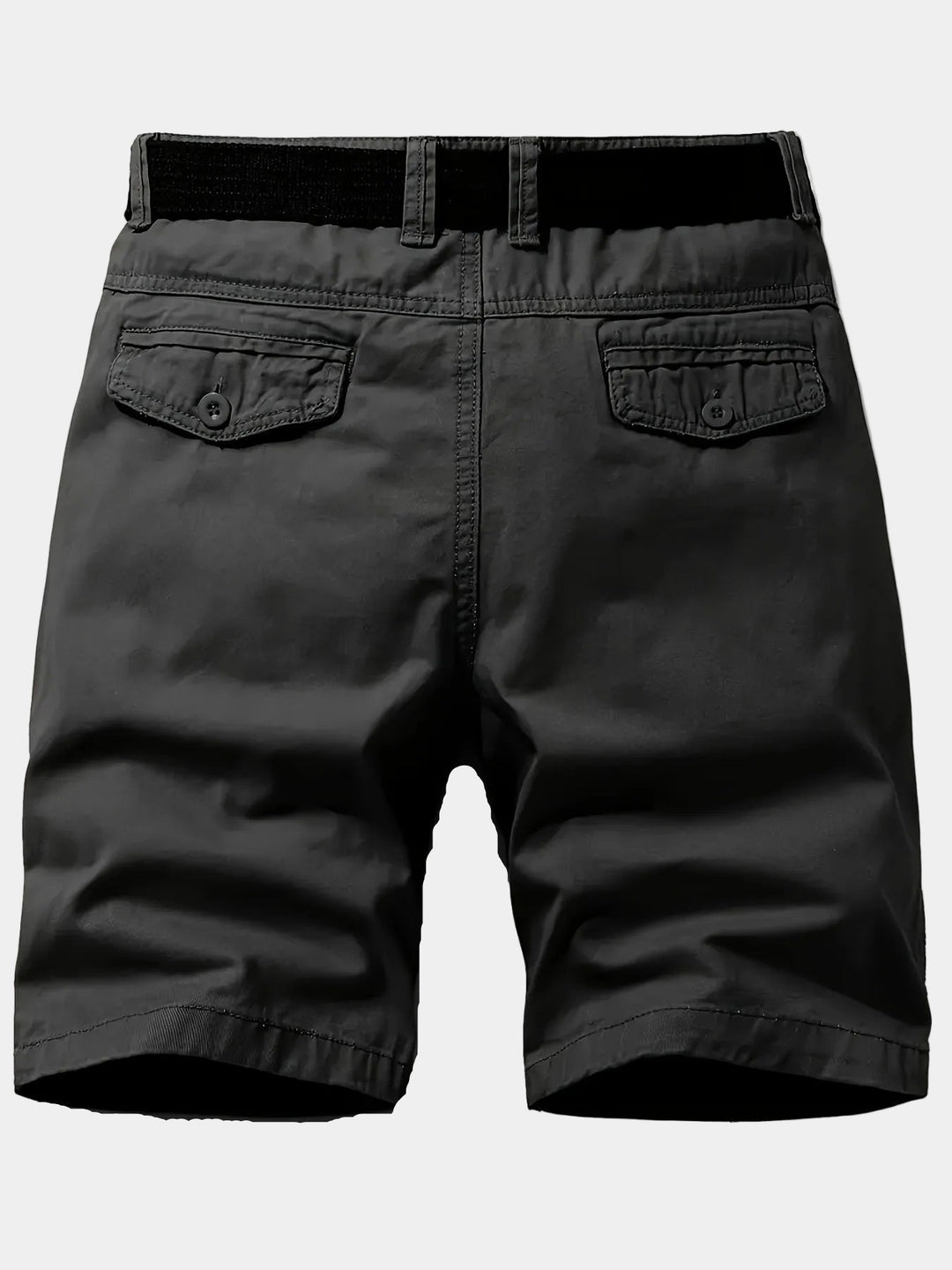 Belted Cotton Chino Shorts