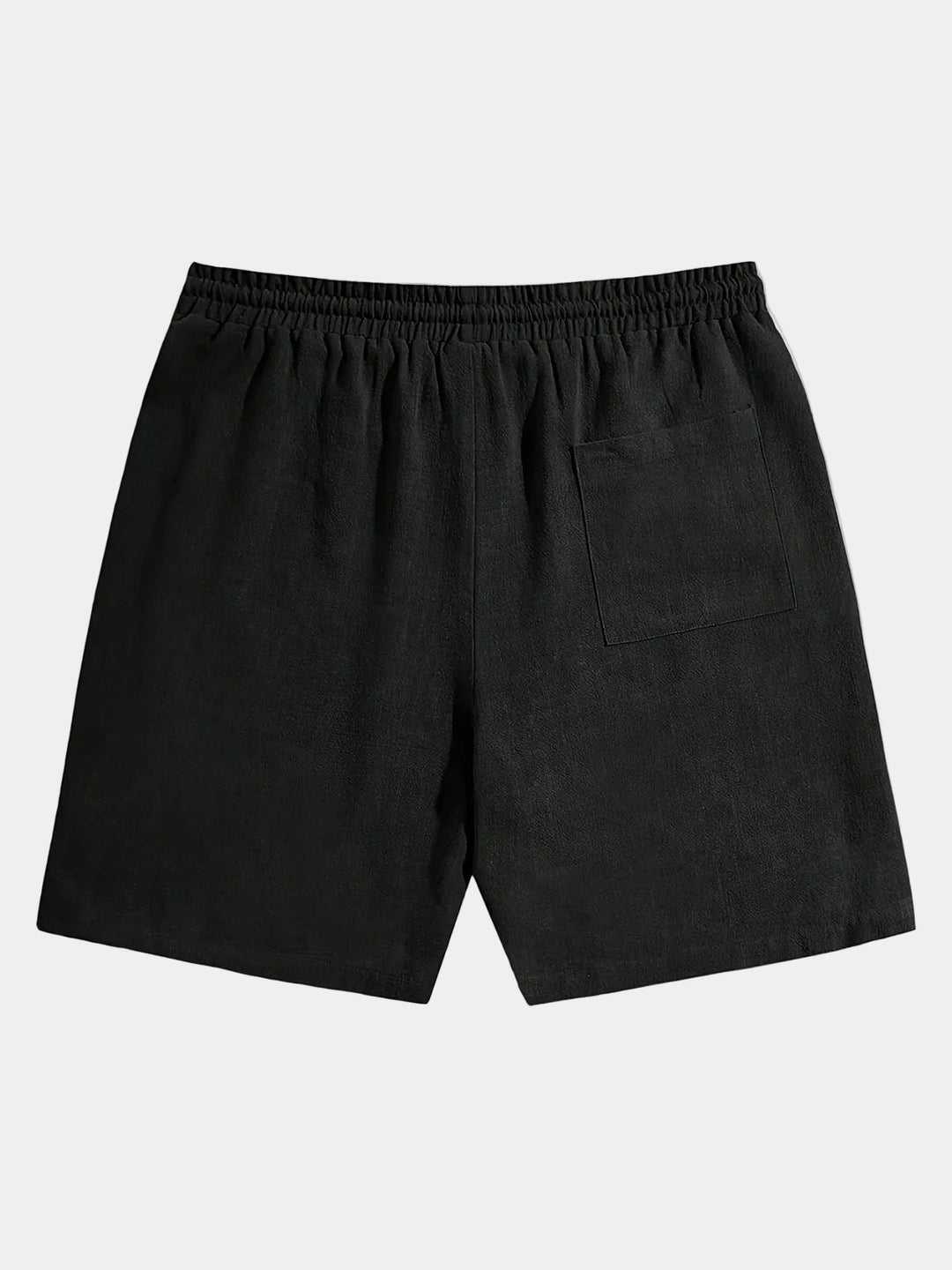 Elastic-Waist Cotton-Linen Shorts