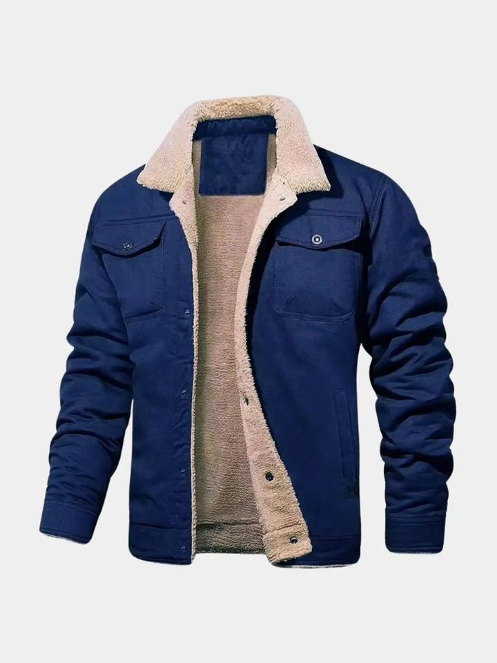 Vintage Fleece Bomber Jacket