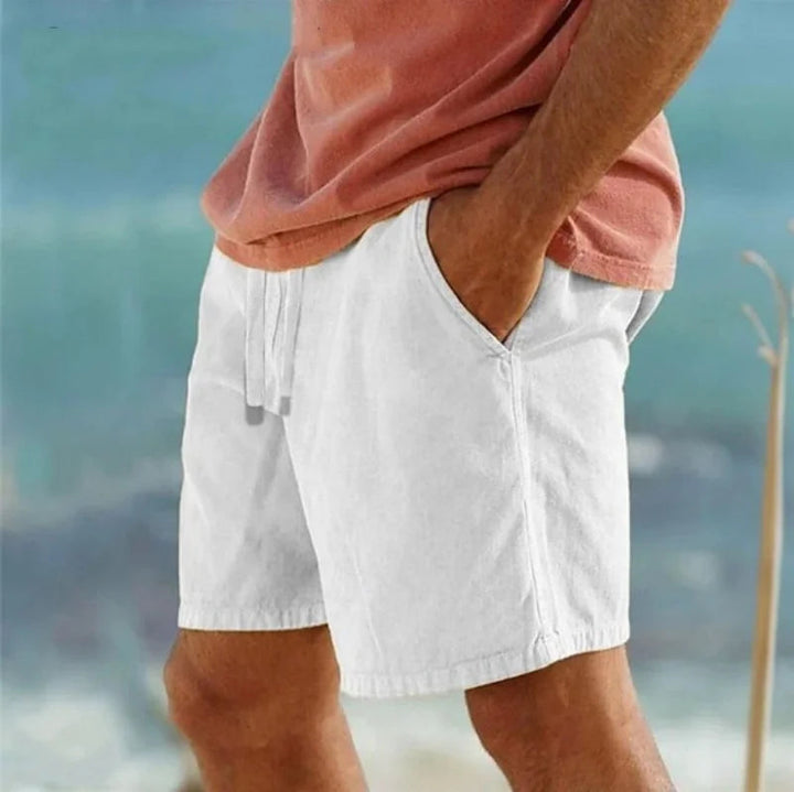 Lightweight Cotton Drawstring Shorts